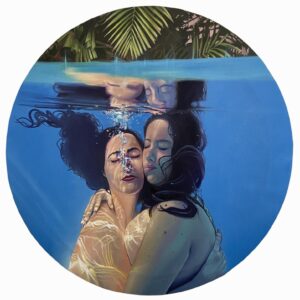 Sisterhood Oil on canvas 60 cm round 2023 - Berlín